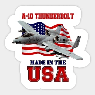 A-10 Thunderbolt Made in the USA Sticker